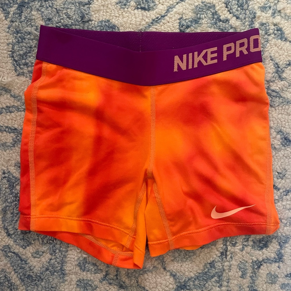 Nike Pro Gymnastics/Cheerleading Athletic Shorts Vintage Design Size Girls Small